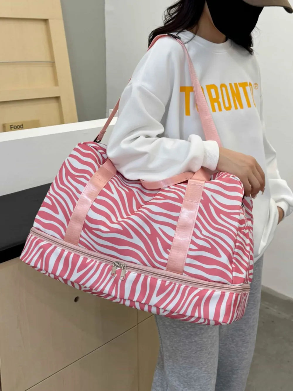 Fashorio Bags Oxford Cloth Leopard Travel Bag