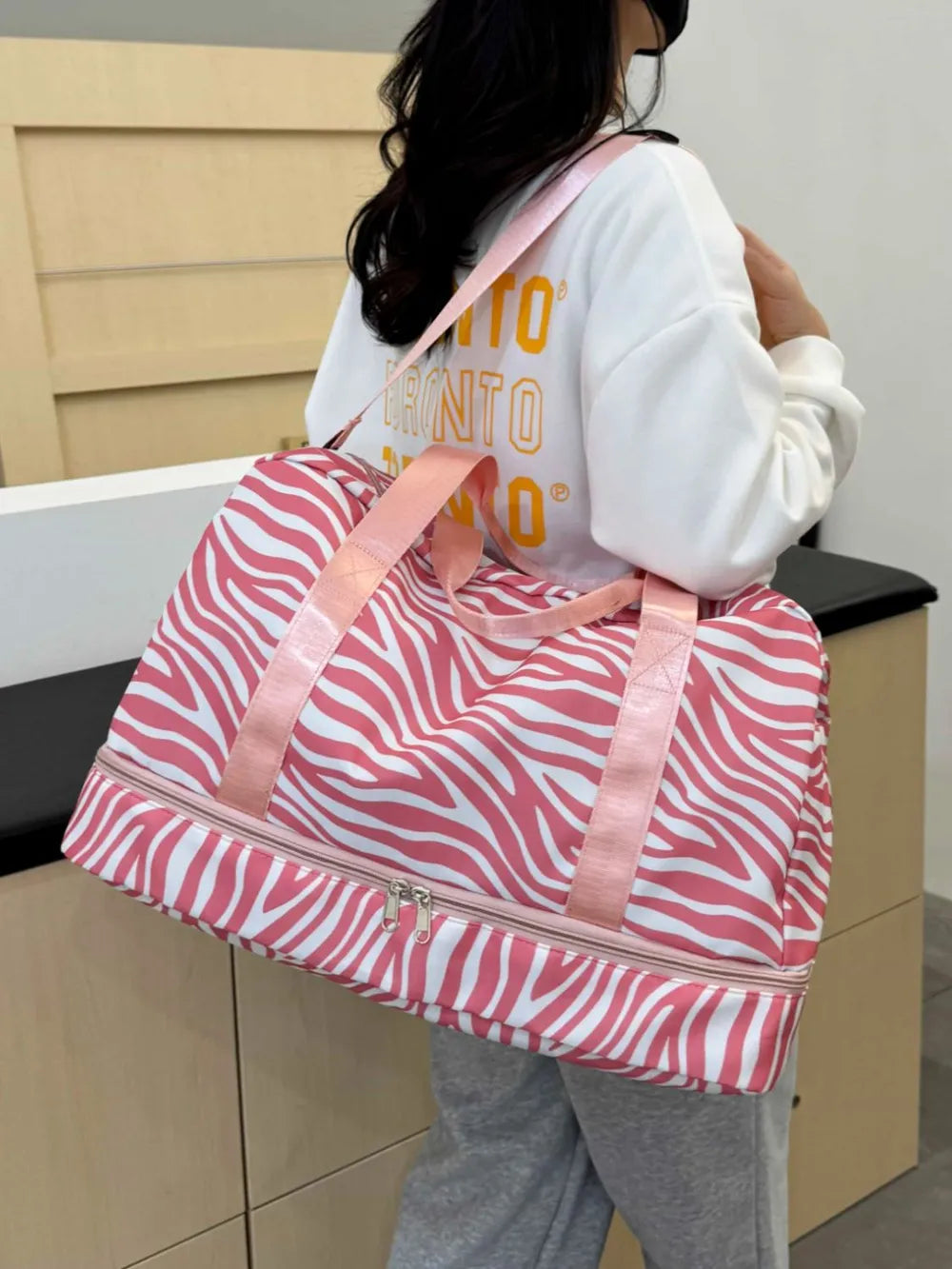 Fashorio Bags Oxford Cloth Leopard Travel Bag