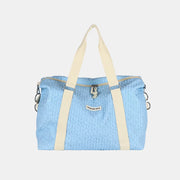 Fashorio Bags Pastel  Blue / One Size Textured Nylon Travel Bag