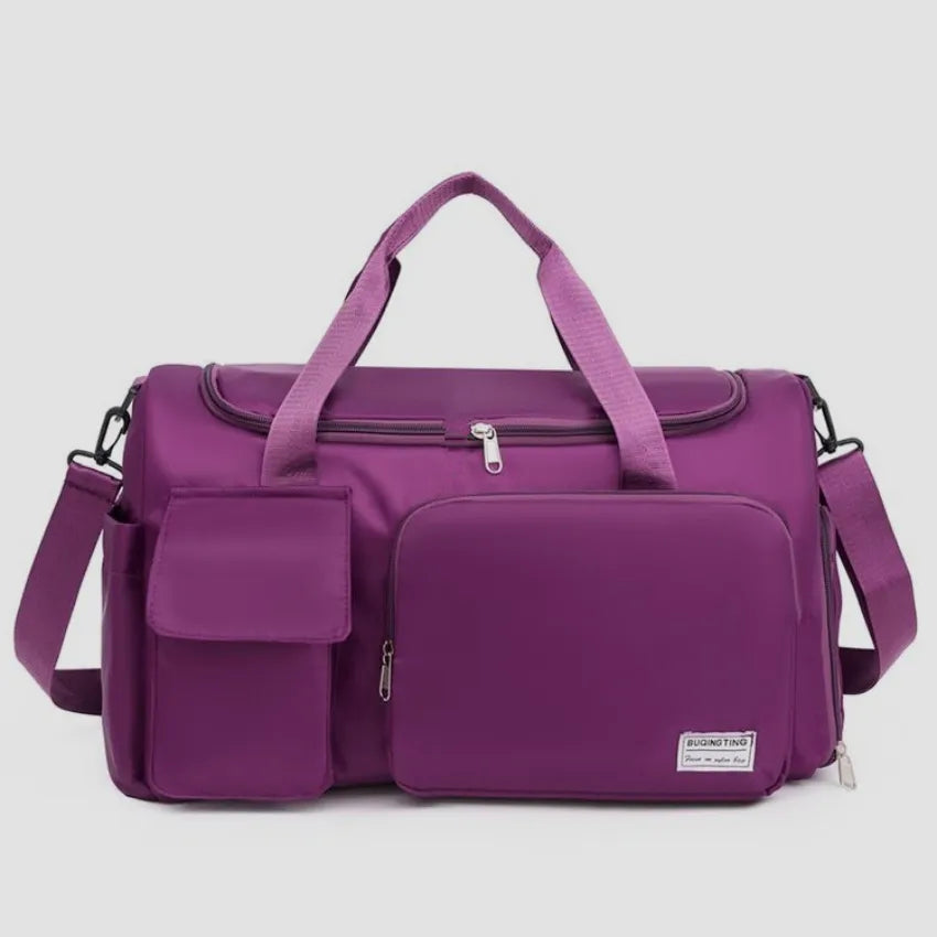 Fashorio Bags Plum Purple / One Size Oxford Cloth Detachable Strap Travel Bag