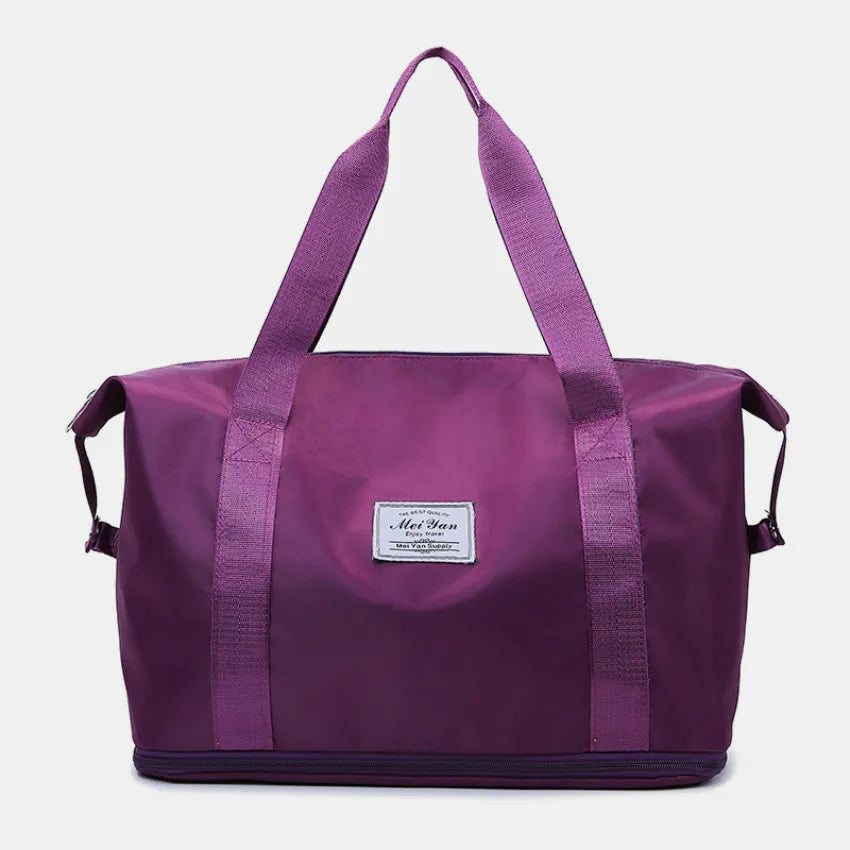 Fashorio Bags Plum Purple / One Size Oxford Cloth Oversize Travel Bag