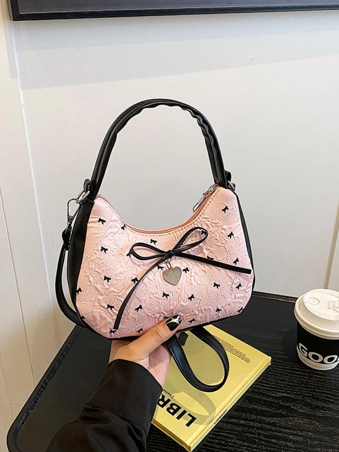 Fashorio Bags Printed Bow Shoulder Bag