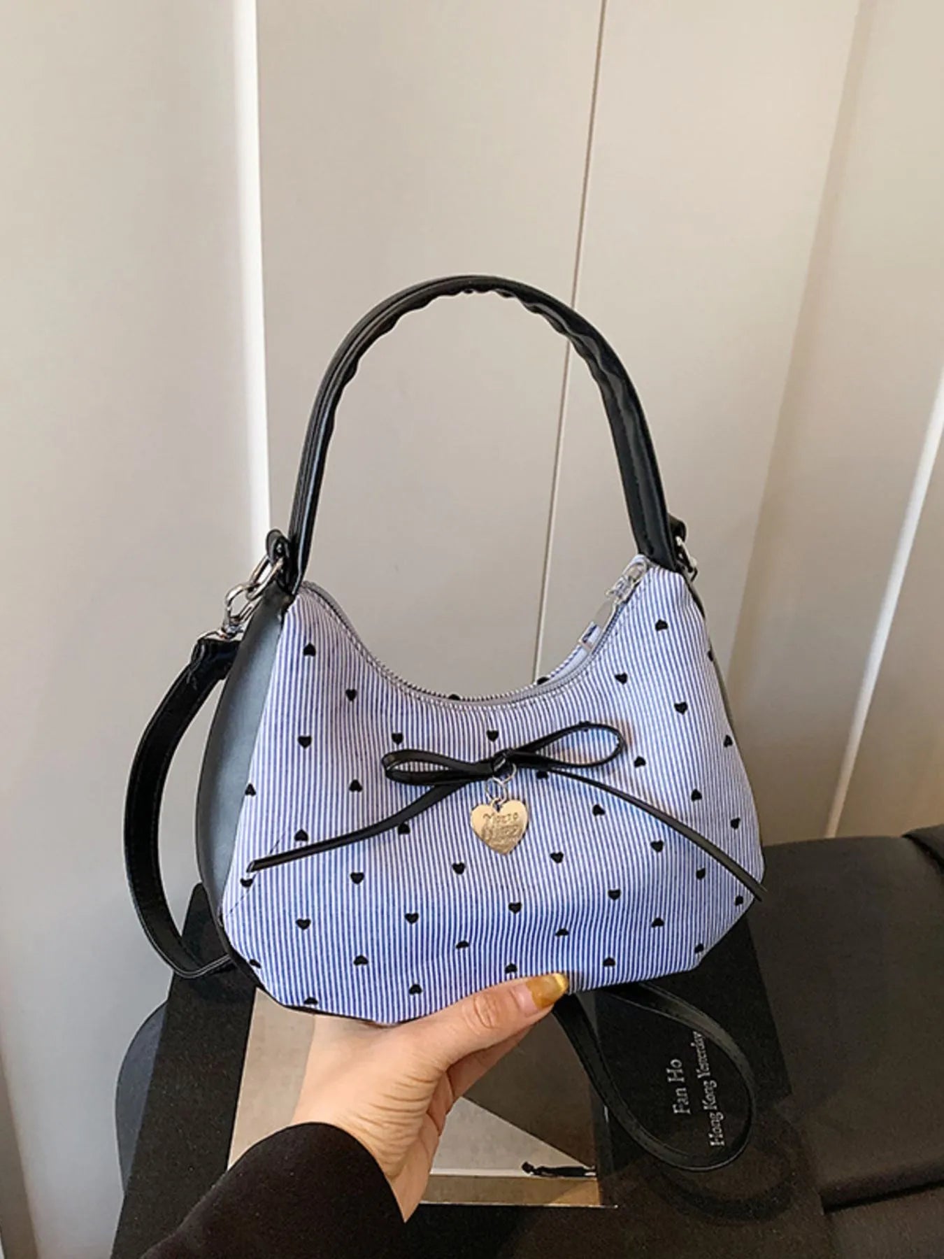 Fashorio Bags Printed Bow Shoulder Bag