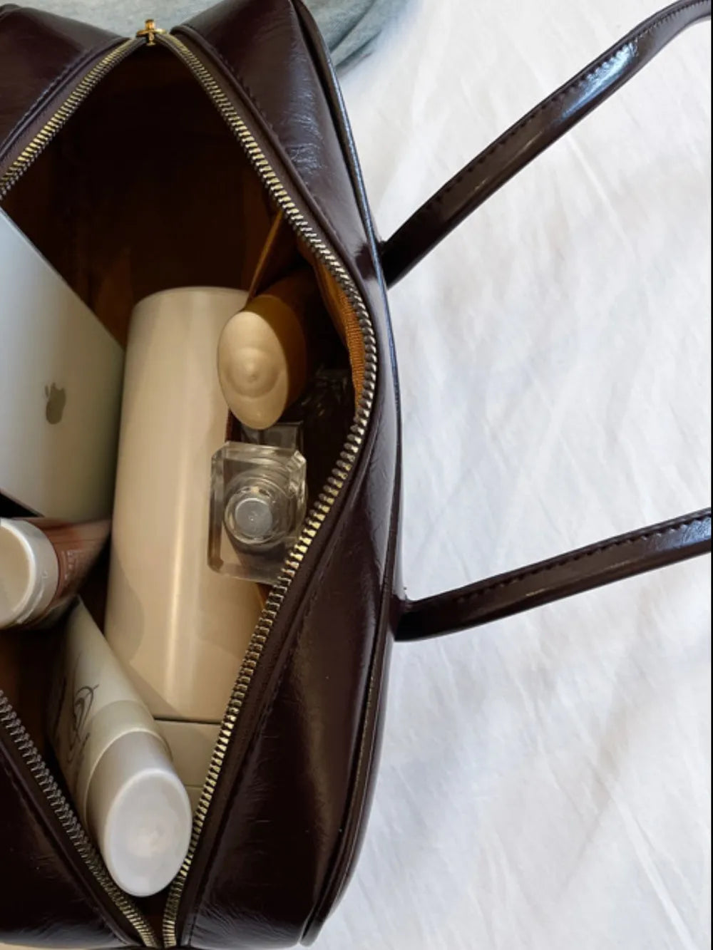 Fashorio Bags PU Leather Bow Trim Shoulder Bag