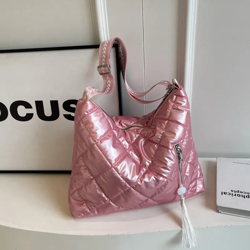 Fashorio Bags Quilted Nylon Travel Bag