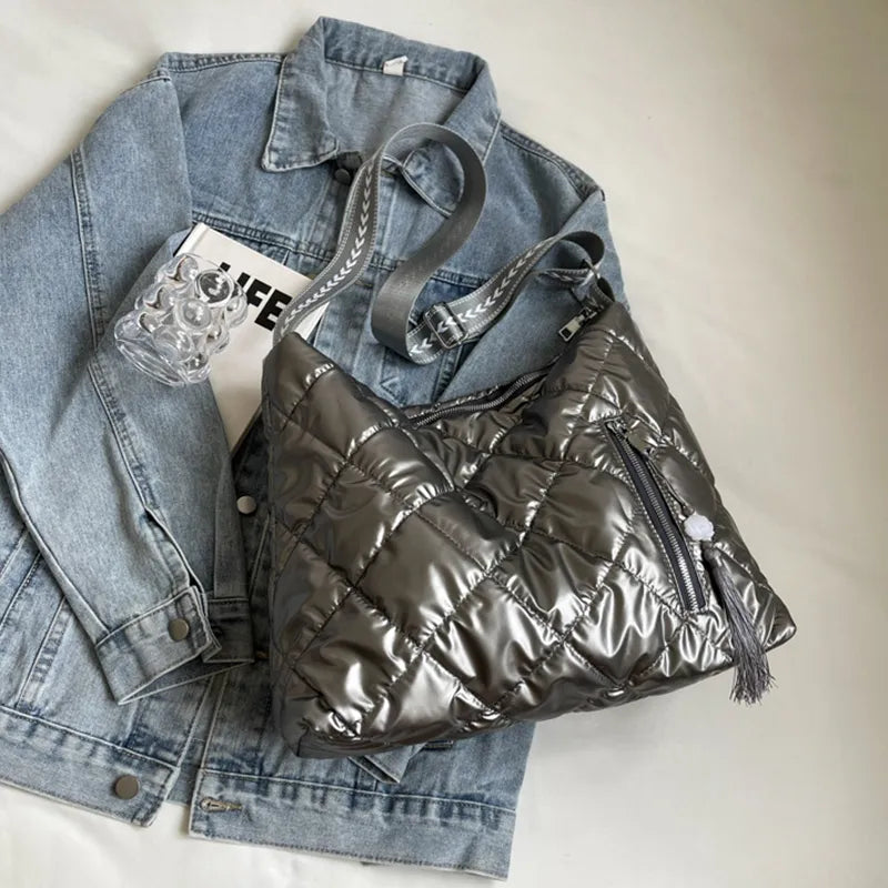 Fashorio Bags Quilted Nylon Travel Bag