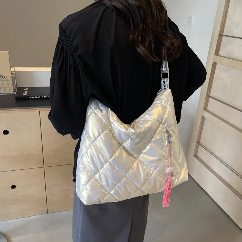 Fashorio Bags Quilted Nylon Travel Bag