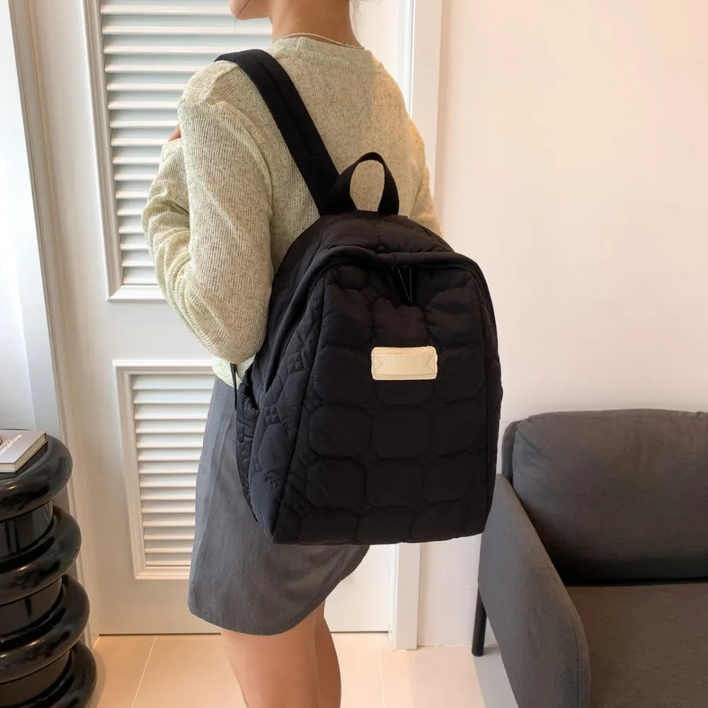 Fashorio Bags Quilted Polyester Backpack Bag