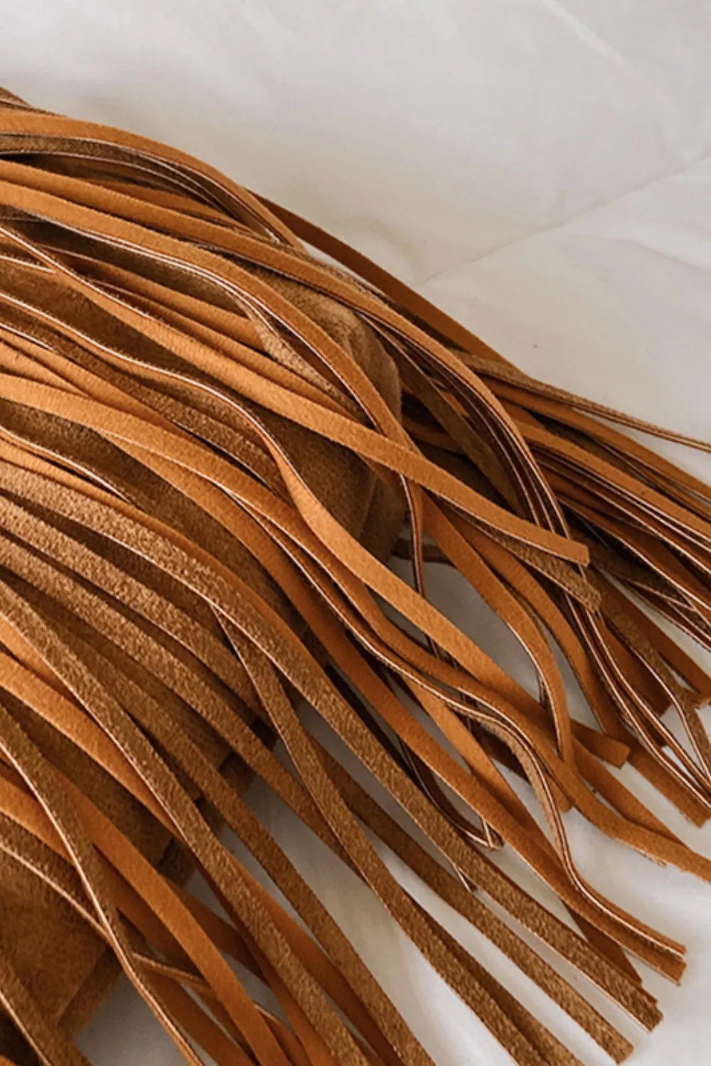 Fashorio Bags Suede Fringe Adjustable Strap Shoulder Bag