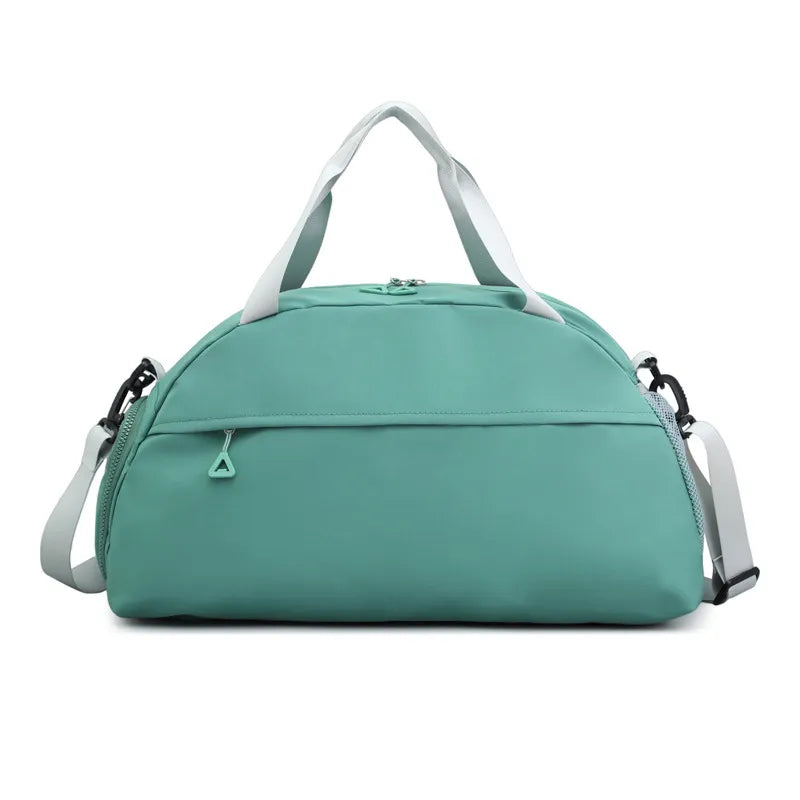 Fashorio Bags Turquoise / One Size Nylon Solid Travel Bag