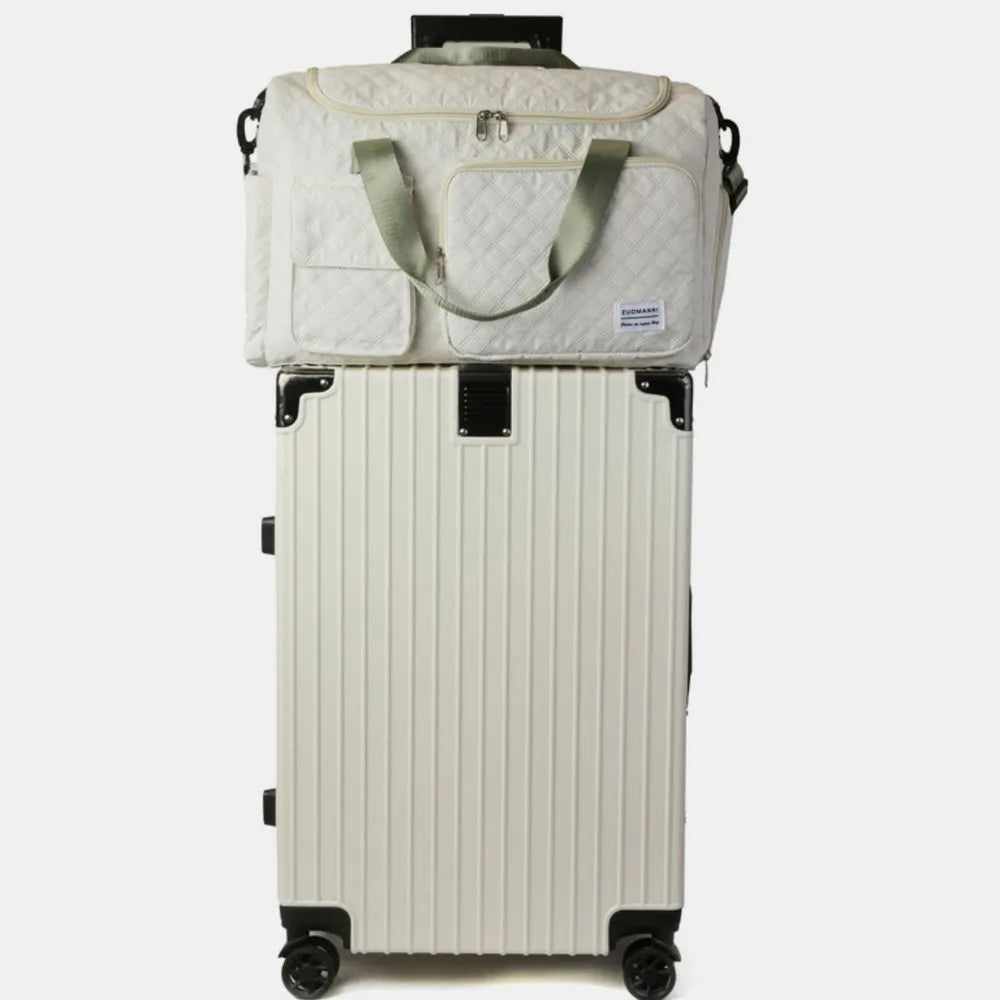 Fashorio Bags White / One Size Oxford Cloth Multi Pockets Travel Bag