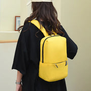 Fashorio Bags Yellow / One Size Solid Color Nylon Backpack Bag
