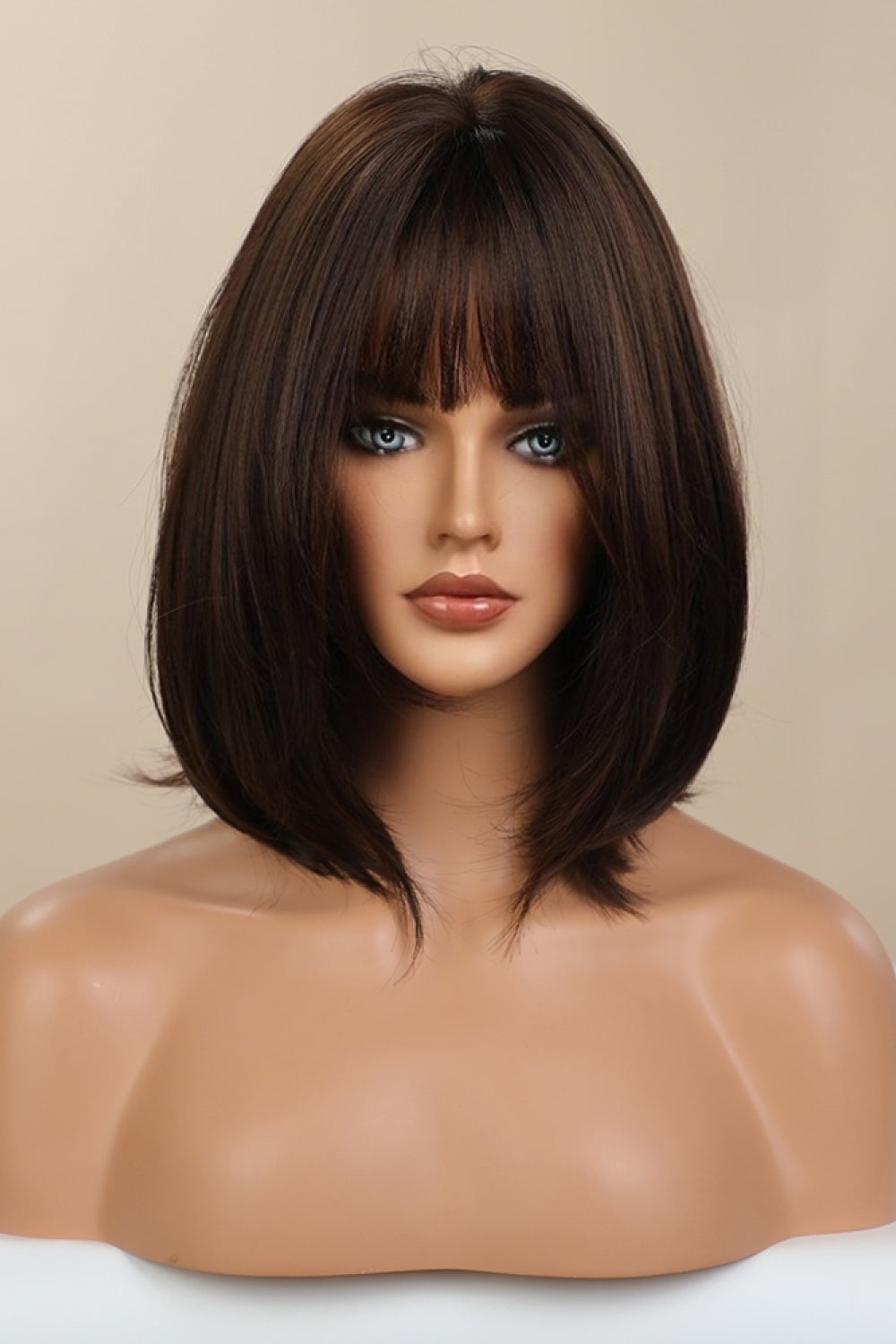 Fashorio Black/Brown / One Size Full-Machine Bobo Synthetic Wigs 9''