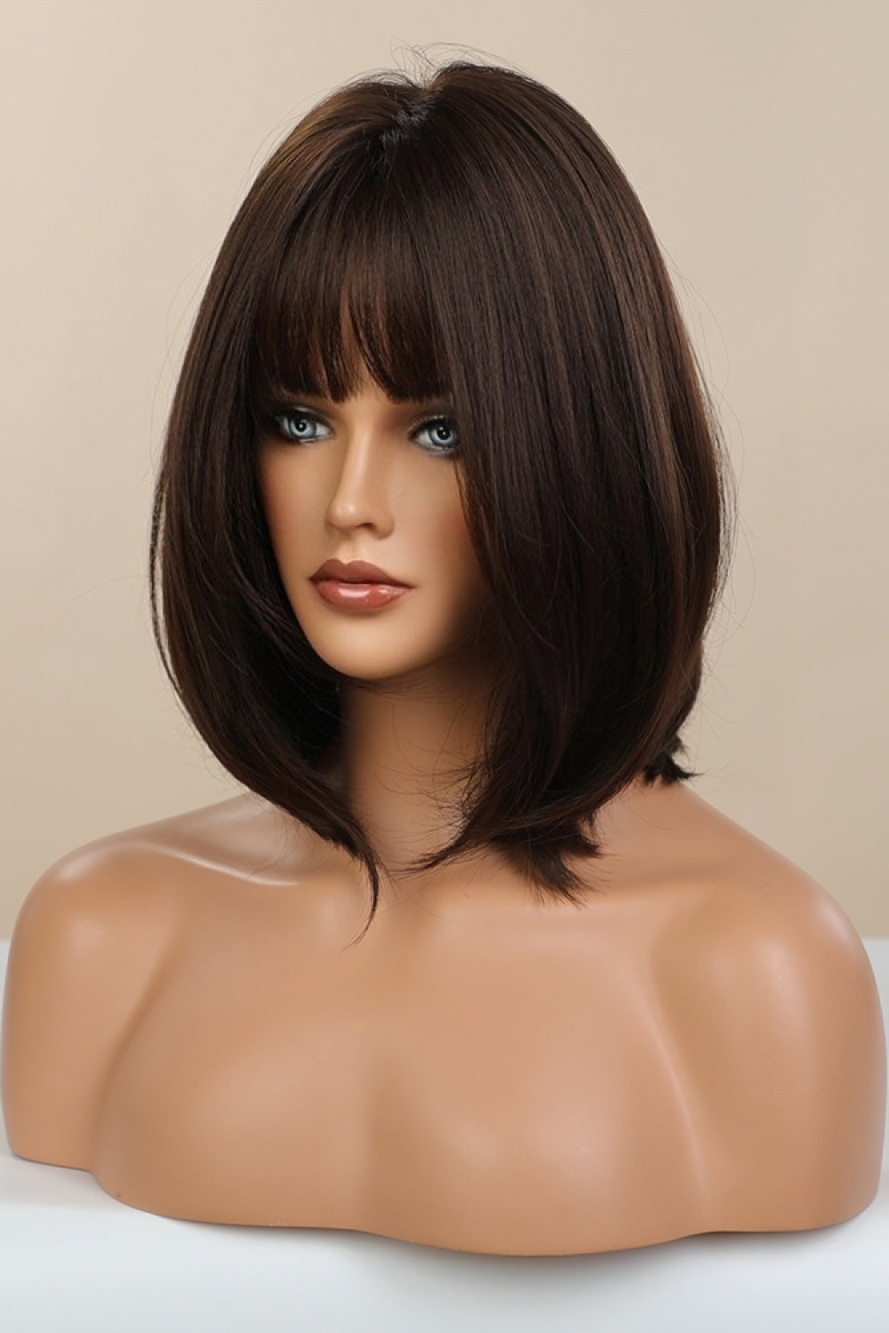 Fashorio Black/Brown / One Size Full-Machine Bobo Synthetic Wigs 9''