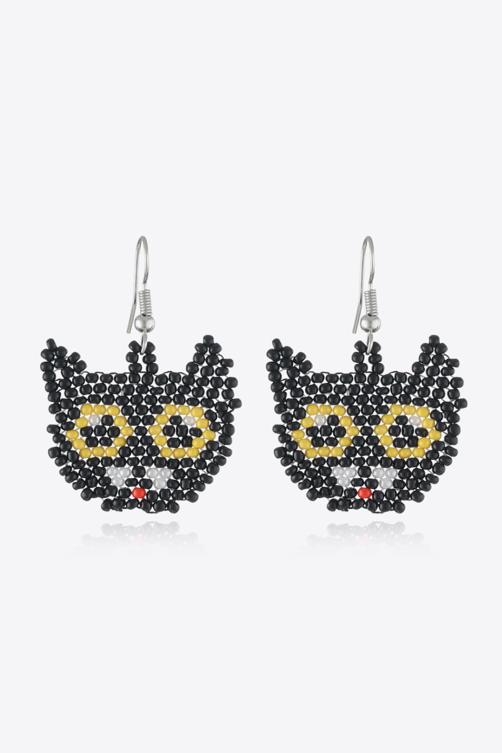 Fashorio Black Cat / One Size Halloween Theme Earrings