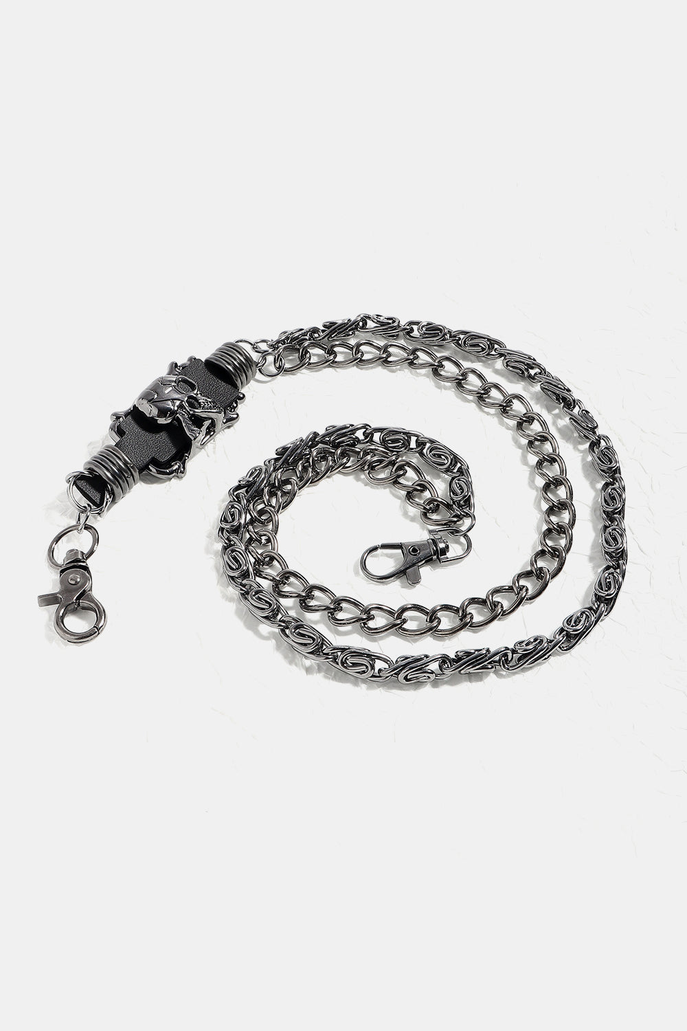 Fashorio Black / One Size Double Layer Alloy Chain Belt