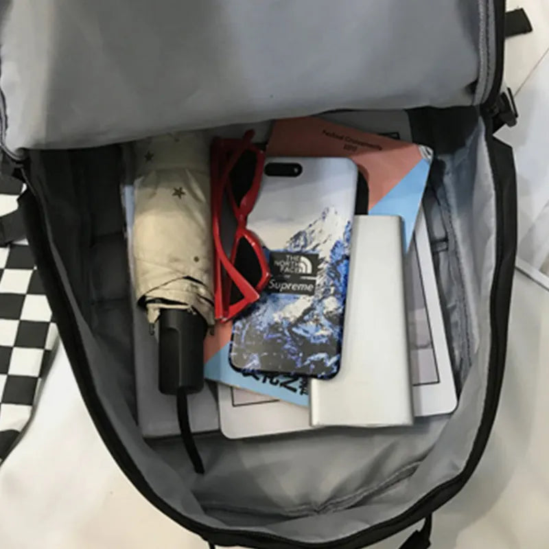 Fashorio Black / One Size Oxford Cloth Adjustable Straps Backpack Bag