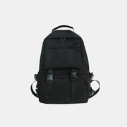 Fashorio Black / One Size Oxford Cloth Adjustable Straps Backpack Bag