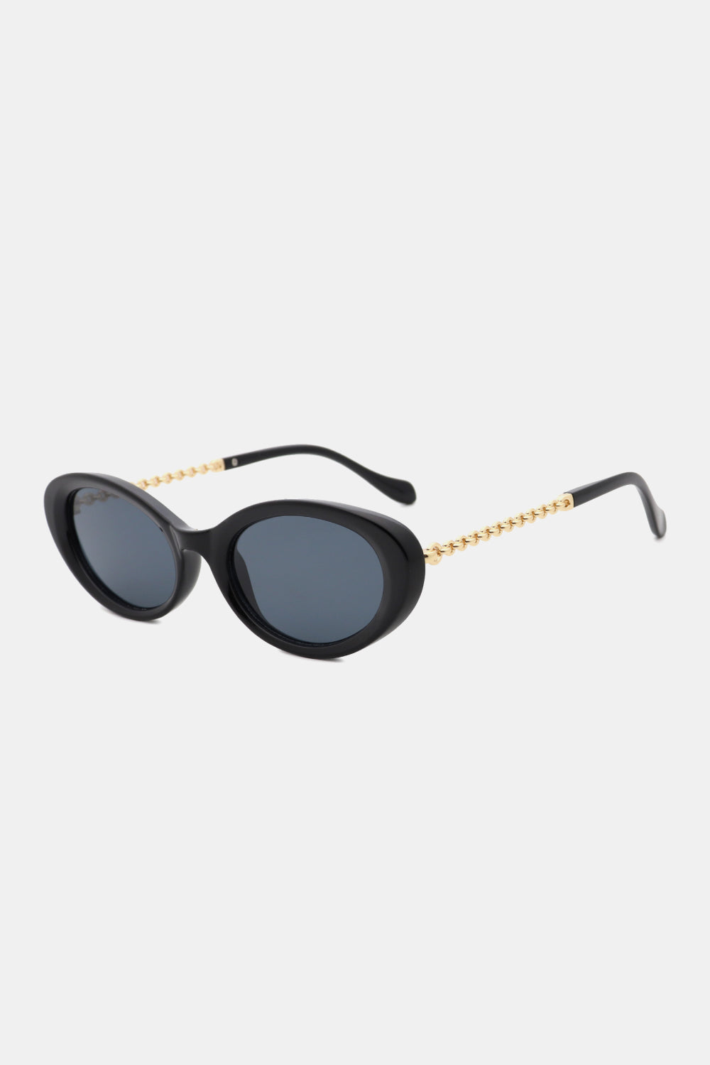 Fashorio Black / One Size Polycarbonate Frame Cat-Eye Sunglasses