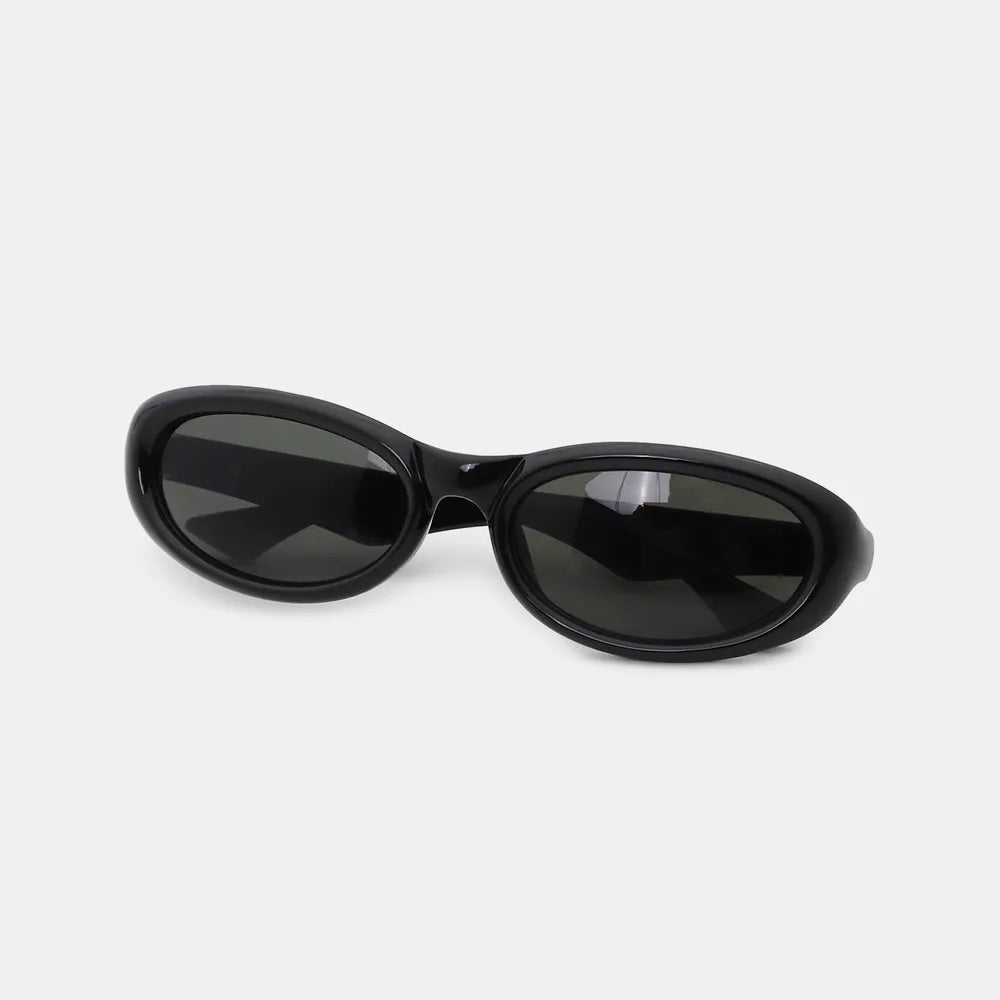 Fashorio Black / One Size Polycarbonate Frame Cat Eye Sunglasses