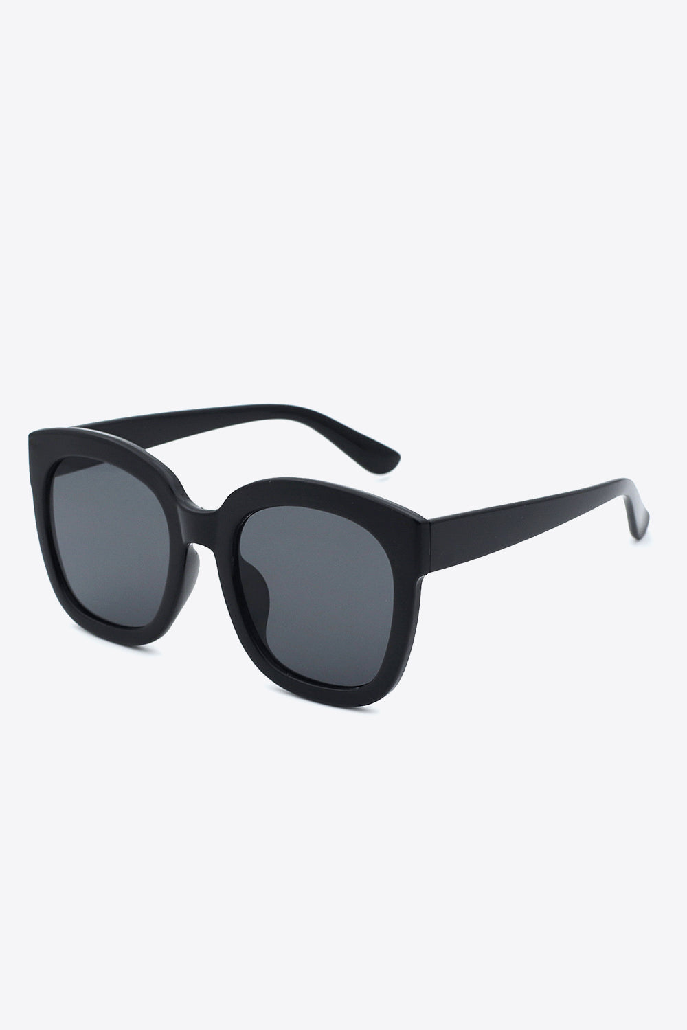 Fashorio Black / One Size Polycarbonate Frame Square Sunglasses