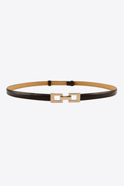 Fashorio Black / One Size PU Skinny Belt