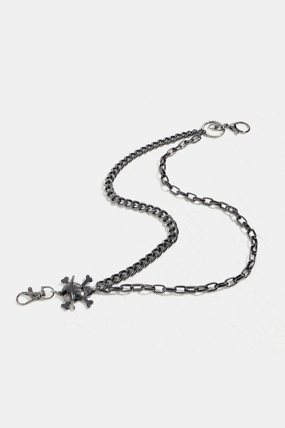 Fashorio Black / One Size Treasure Point Shape Double Layer Alloy Belt