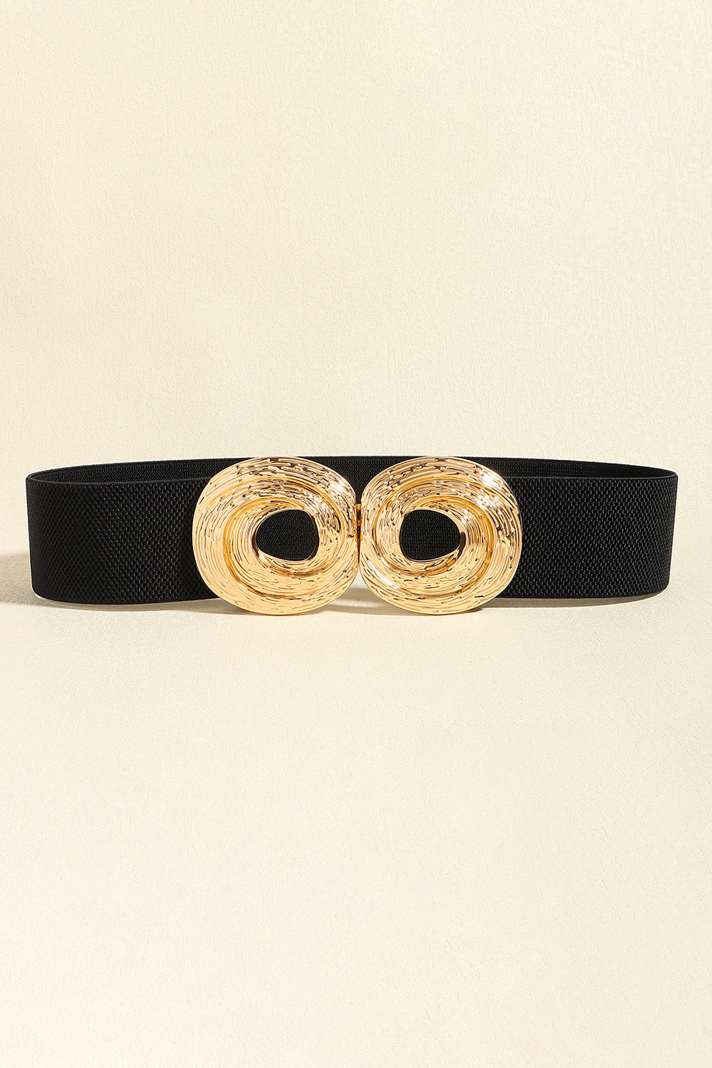 Fashorio Black / One Size Zinc Alloy Belt