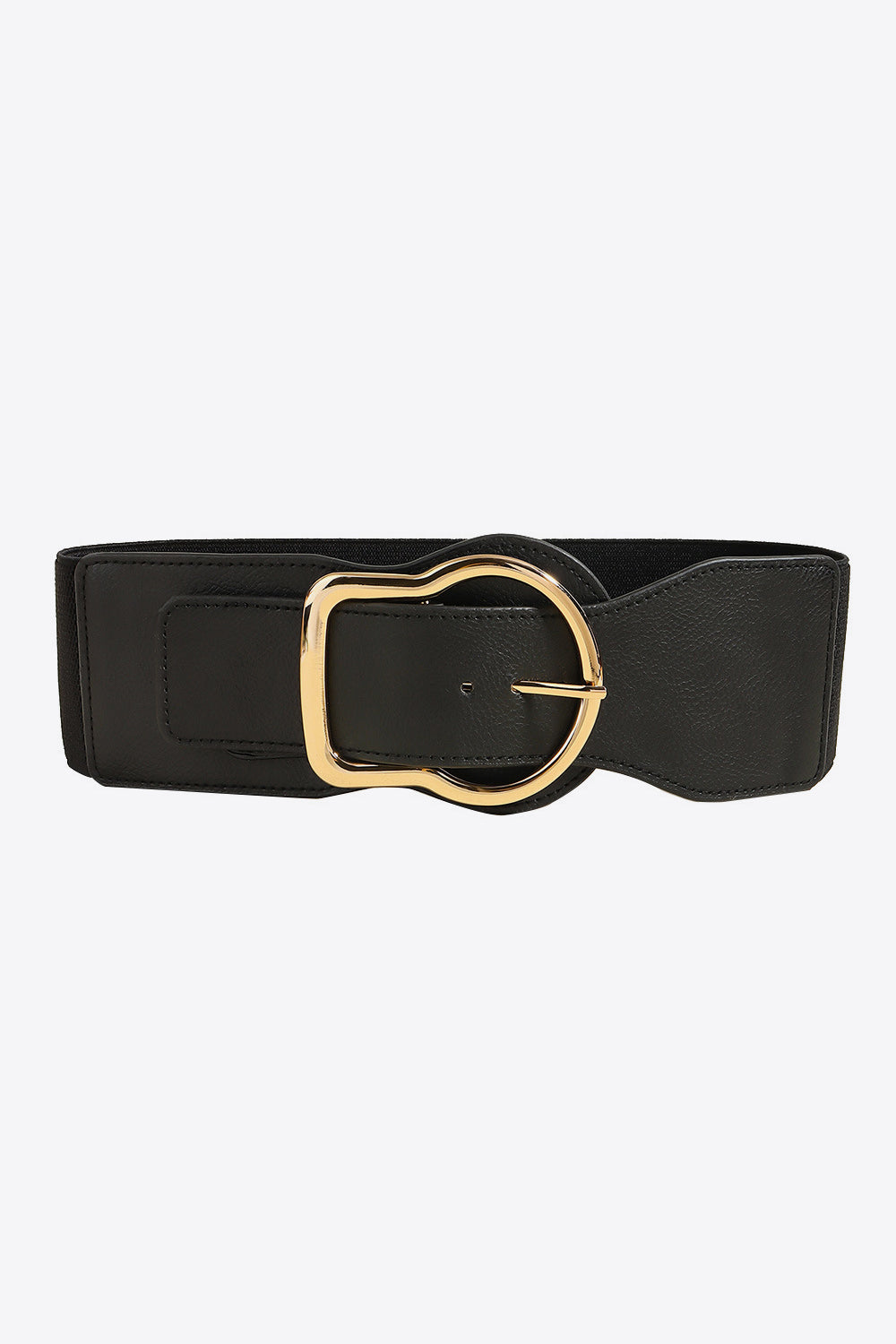 Fashorio Black / One Size Zinc Alloy PU Leather Belt