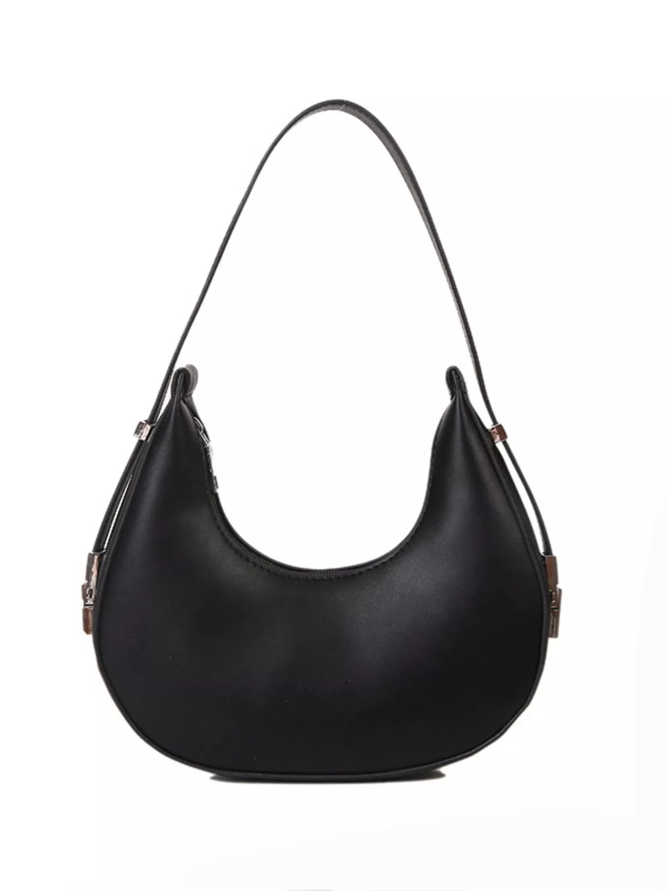 Fashorio Black / onesize Minimalist Crescent Shoulder Bag