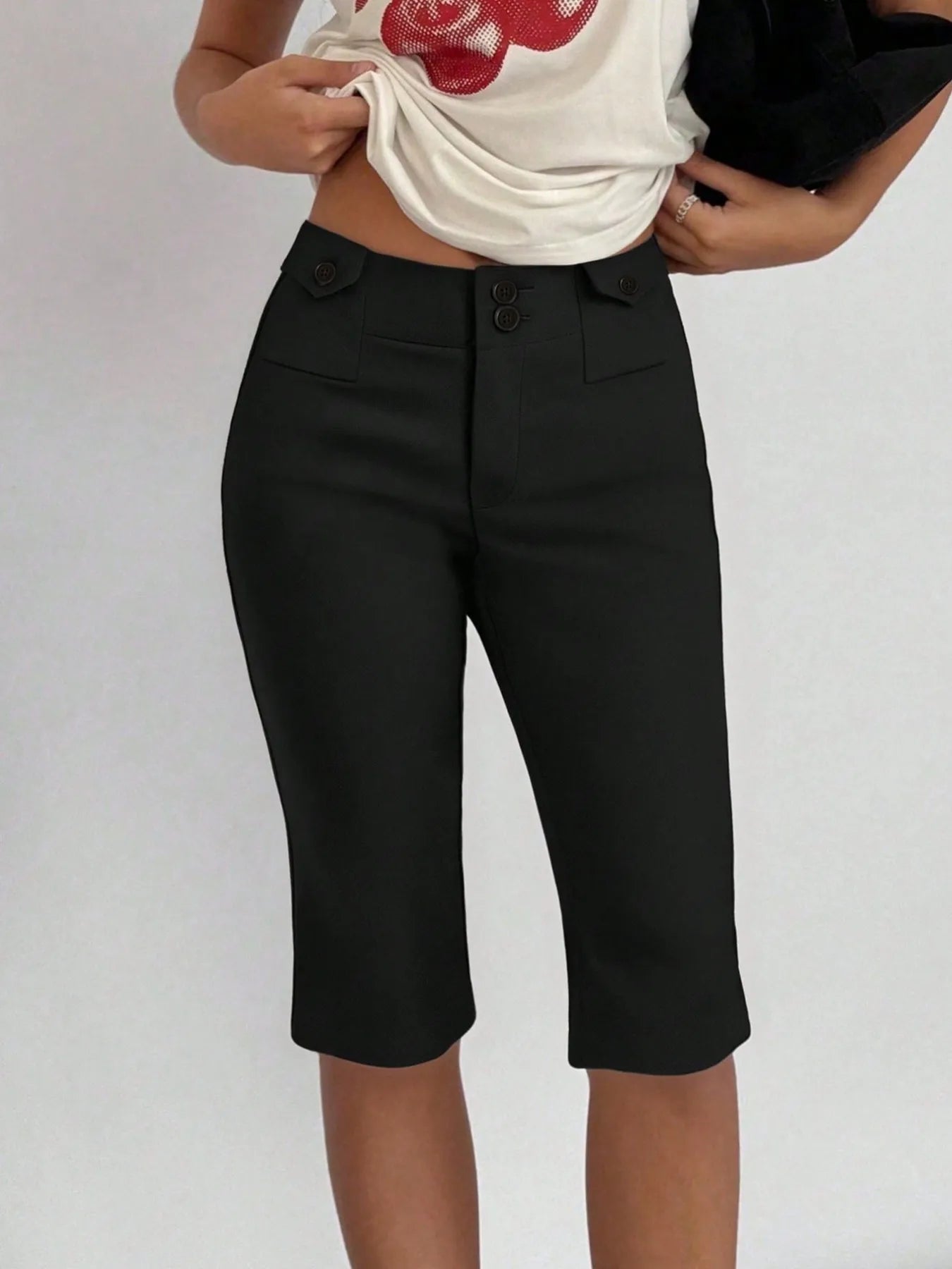 Fashorio Black / S High-Waisted Shorts