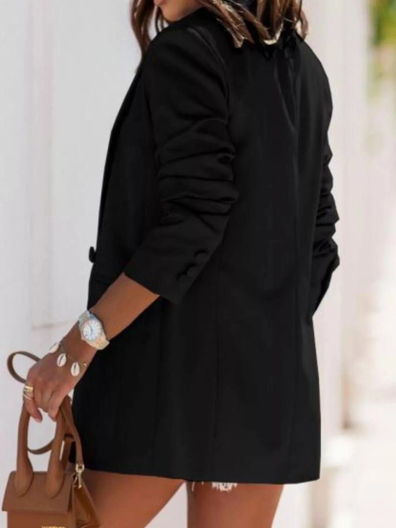 Fashorio Blazers Double-Breasted Long Sleeve Blazer