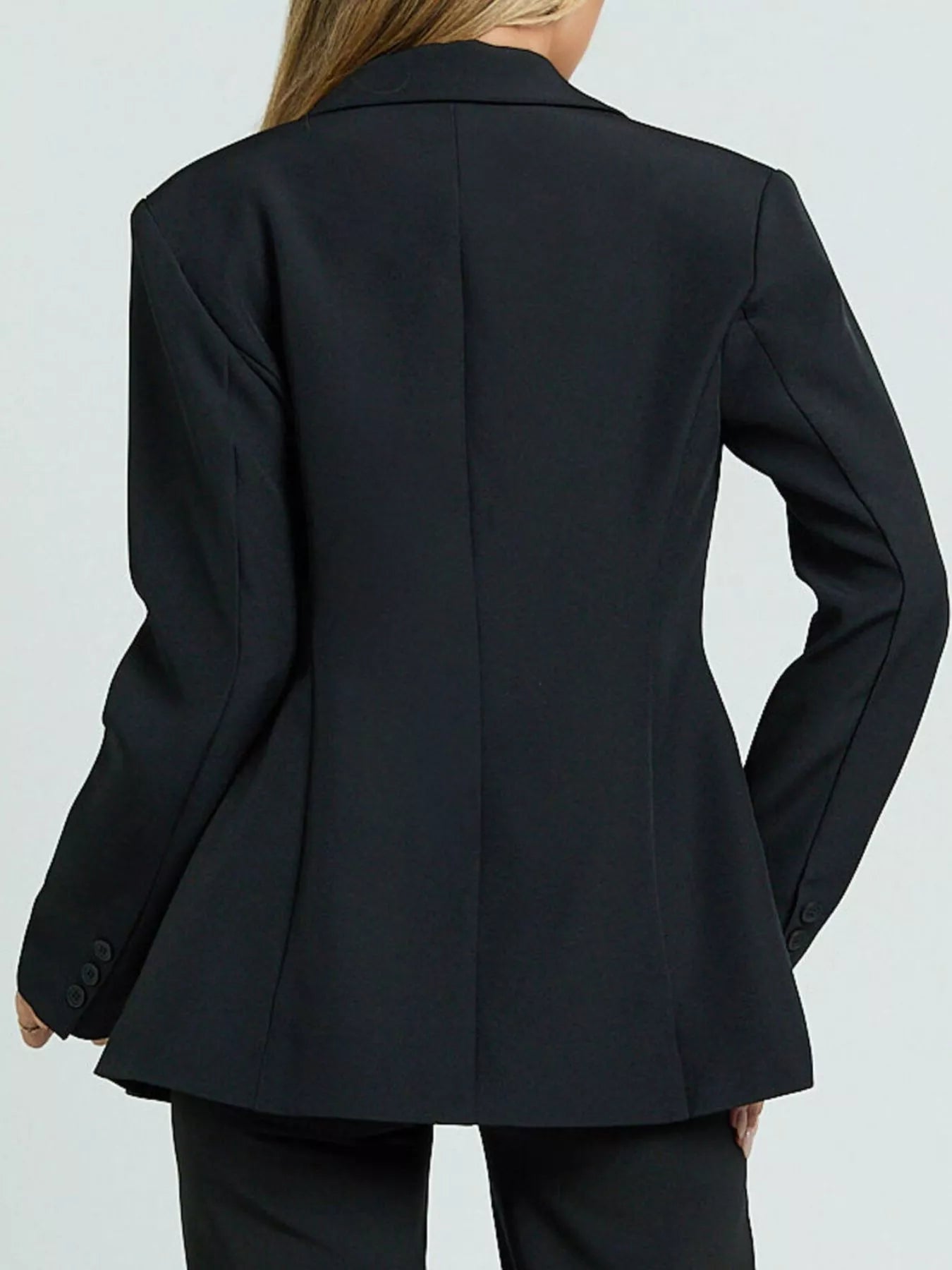 Fashorio Blazers Lapel Collar One Button Blazer