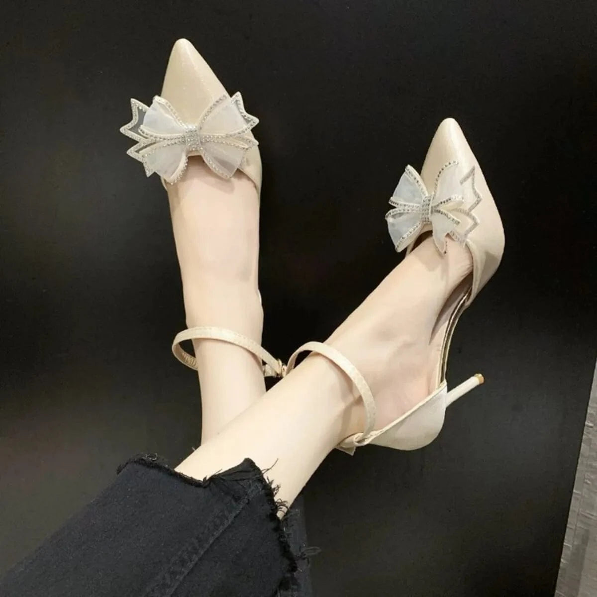 Bow Point Toe Pumps - Fashorio