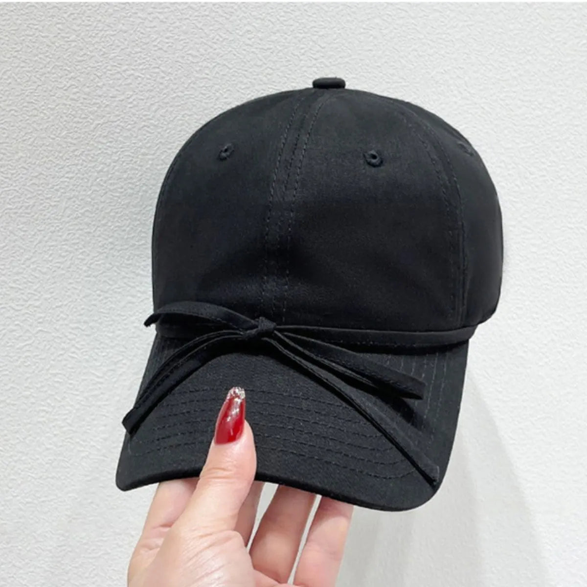 Fashorio Bow Solid Color Baseball Cap