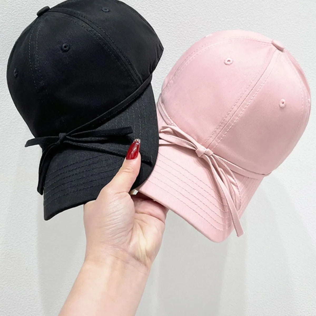 Fashorio Bow Solid Color Baseball Cap