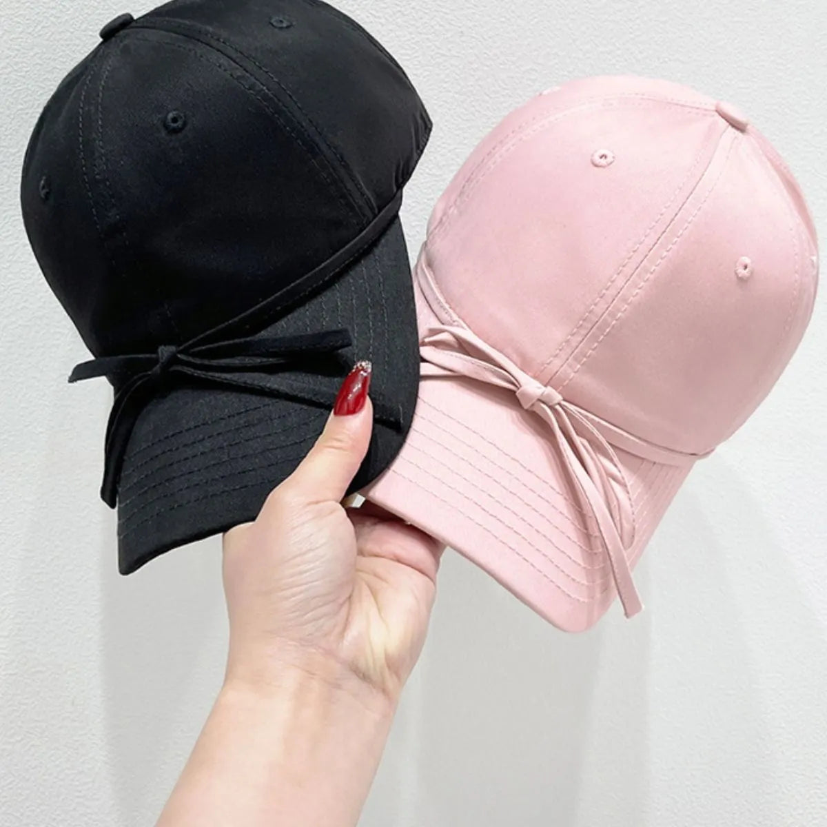 Fashorio Bow Solid Color Baseball Cap