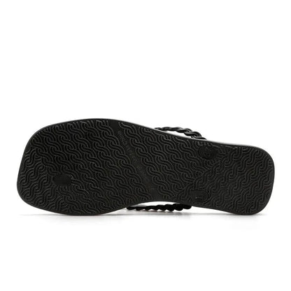 Braided Strap Beach Toe Post Slippers - Fashorio