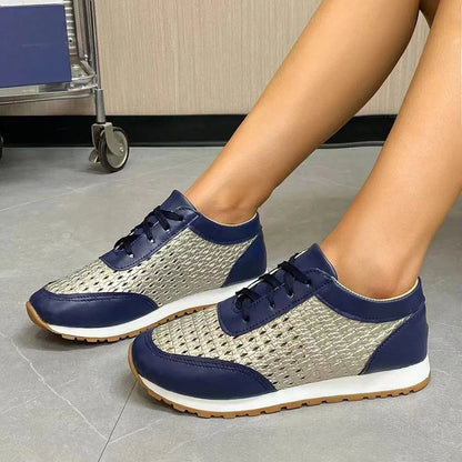 Breathable Lace Up Sneakers - Fashorio