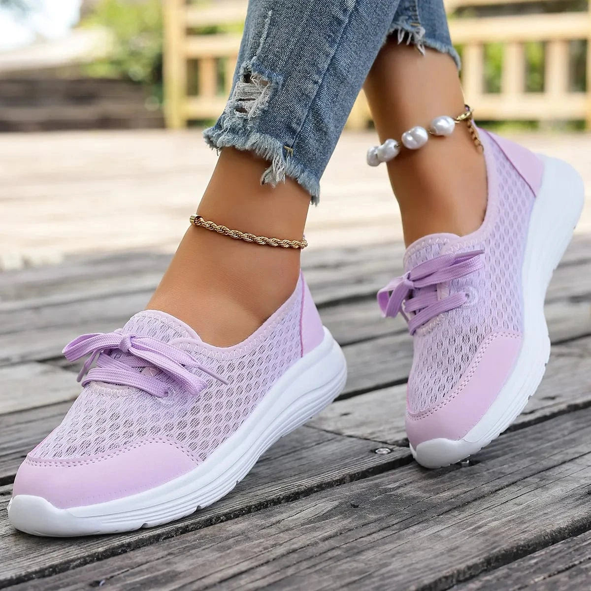 Breathable Mesh Sneakers - Fashorio
