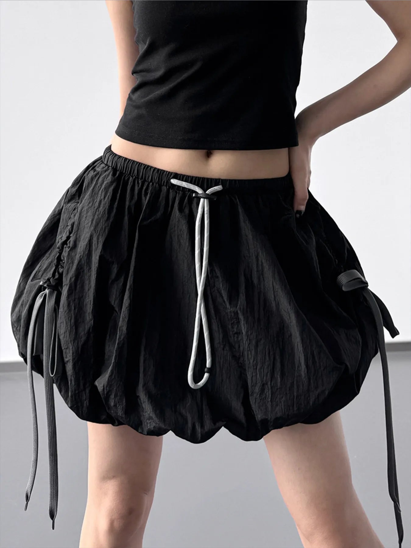 Fashorio Bubble Drawstring Casual Shorts
