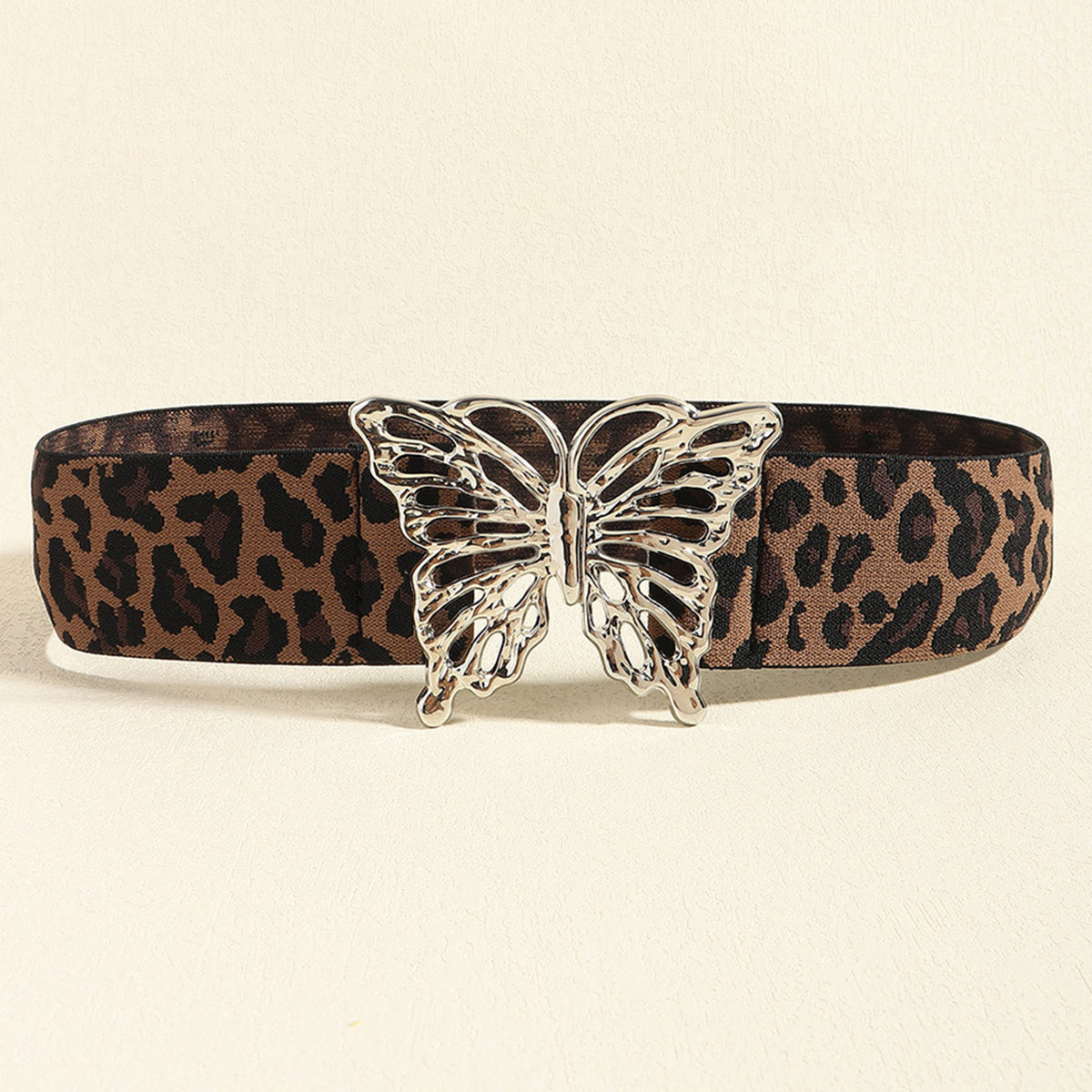 Fashorio Butterfly Alloy Buckle Elastic Belt