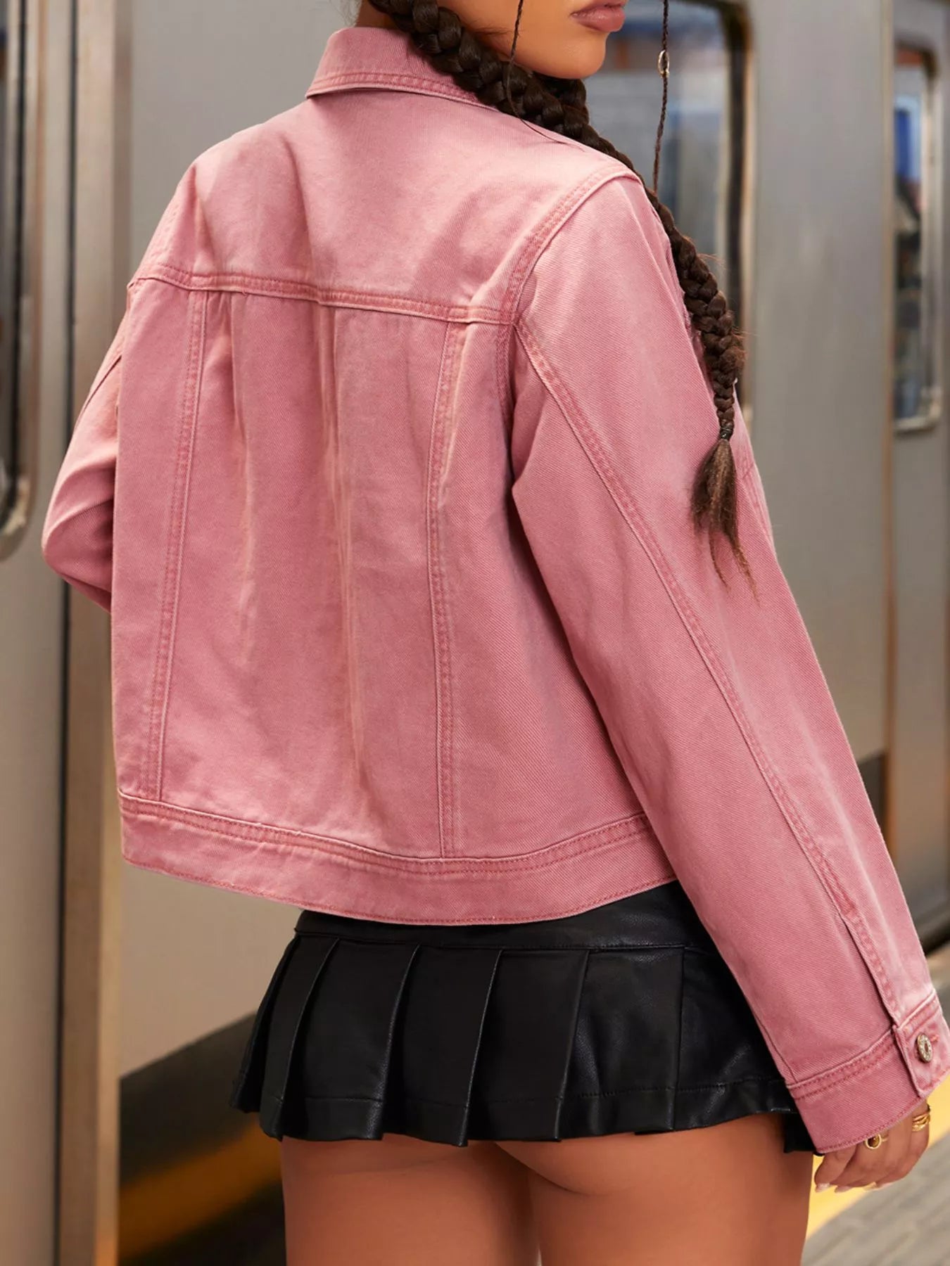 Fashorio Button-Up Denim Jacket