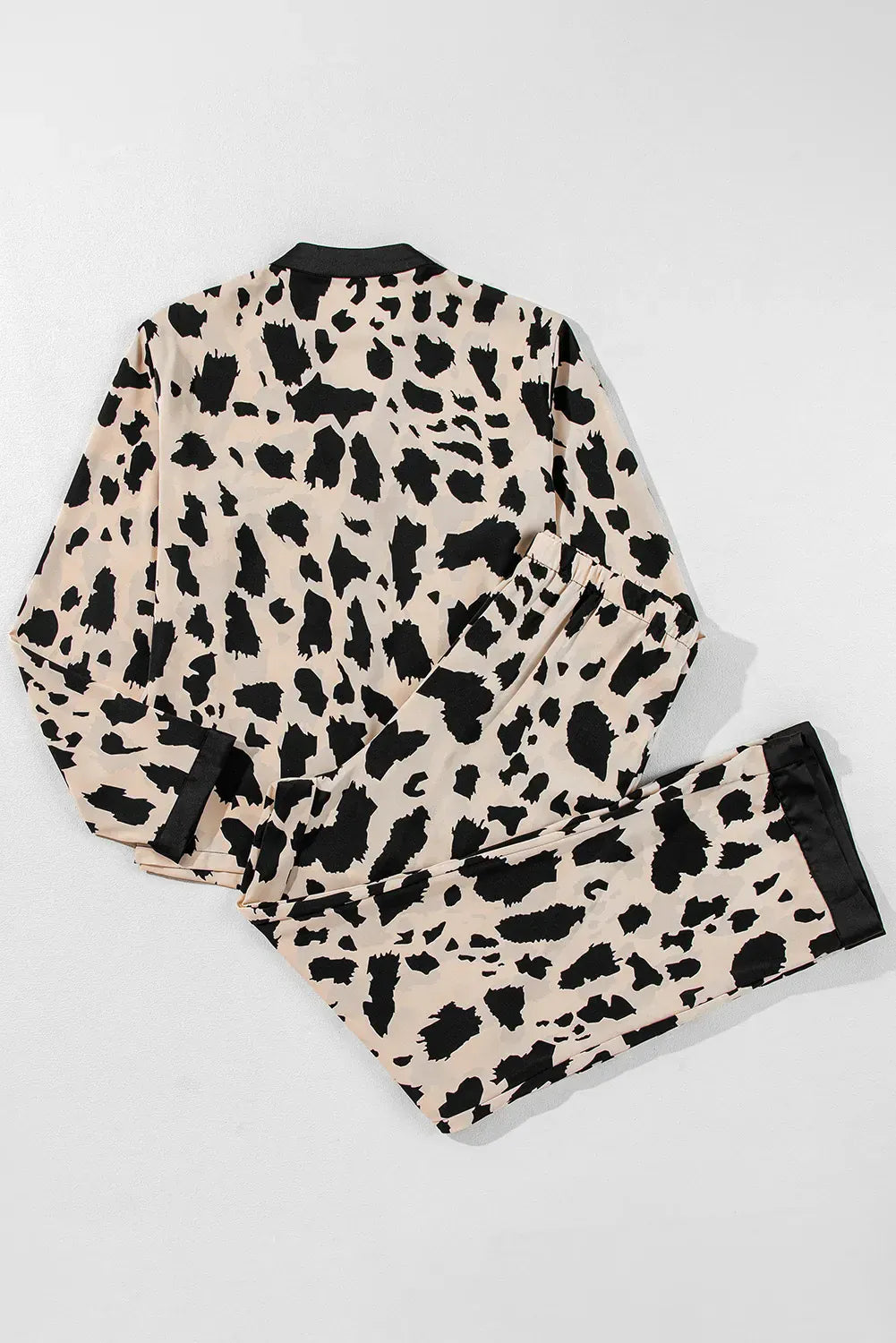 Fashorio Button Up Long Sleeve Top and Pants Lounge Set