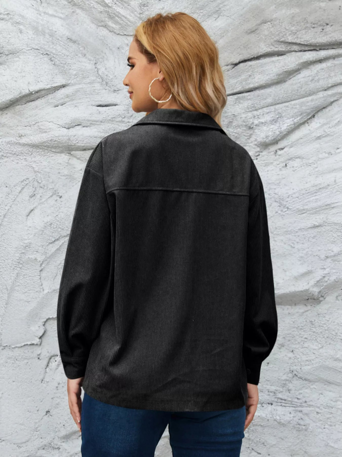 Fashorio Casual Corduroy Button-Down Jacket