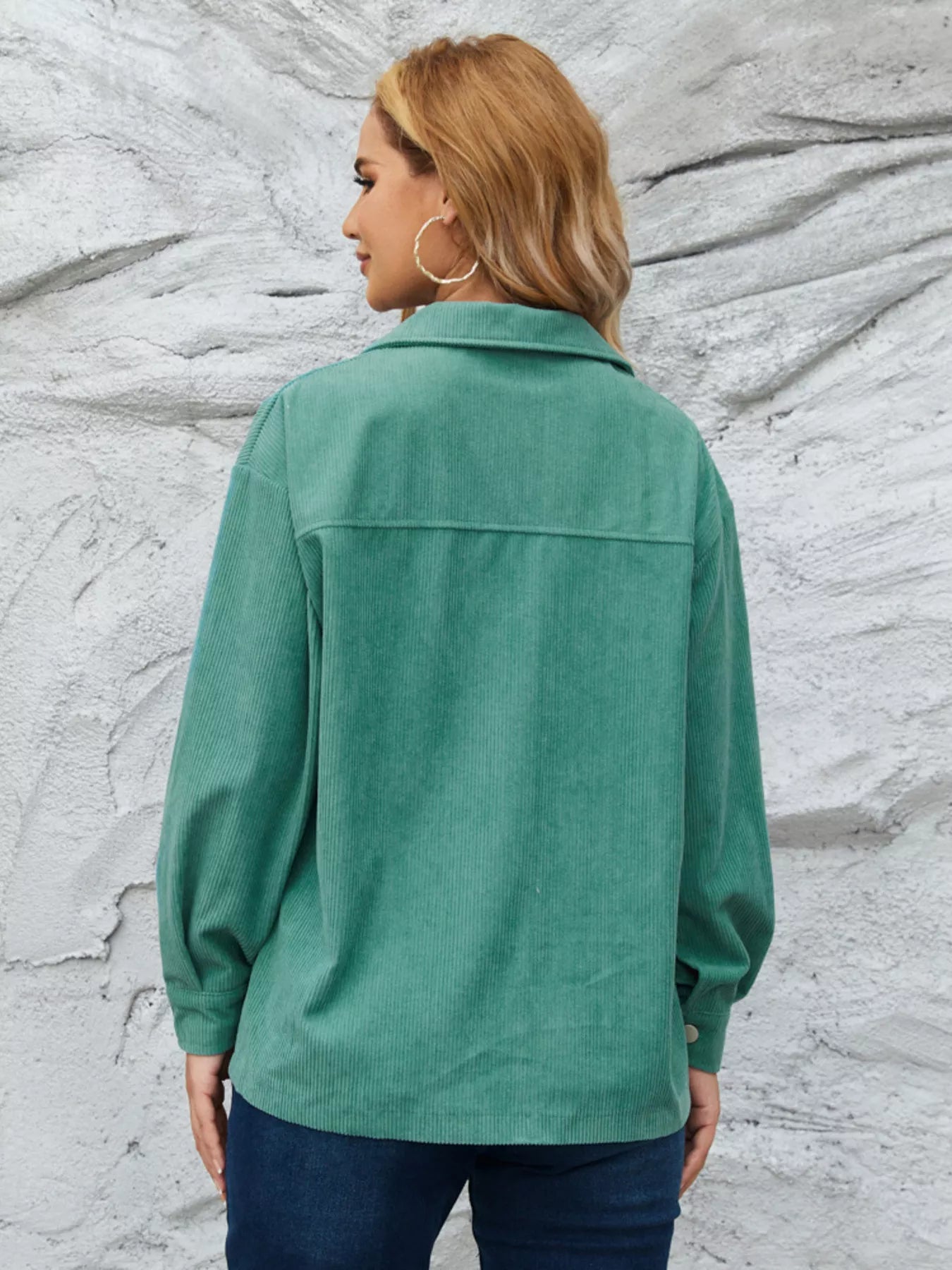 Fashorio Casual Corduroy Button-Down Jacket