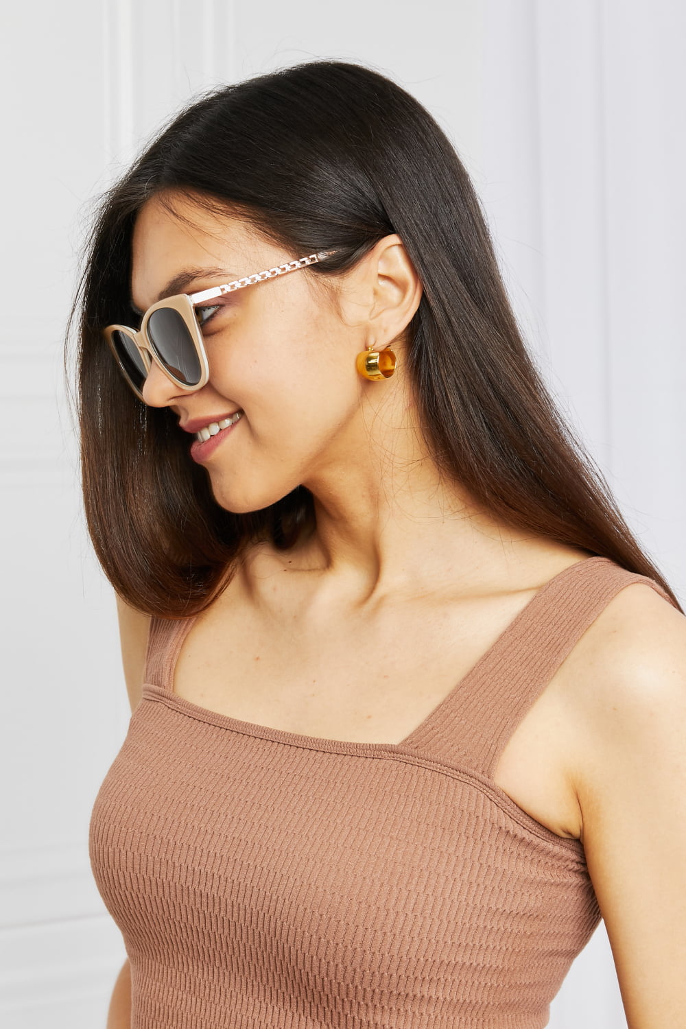 Fashorio Cat-Eye Acetate Frame Sunglasses