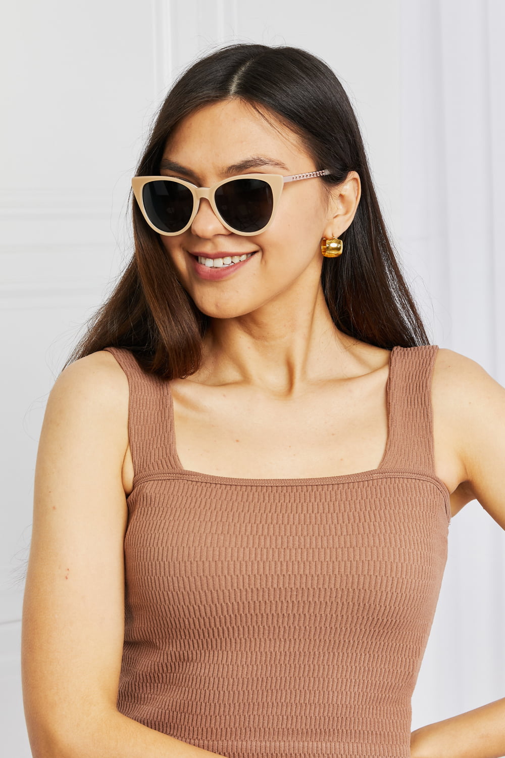 Fashorio Cat-Eye Acetate Frame Sunglasses