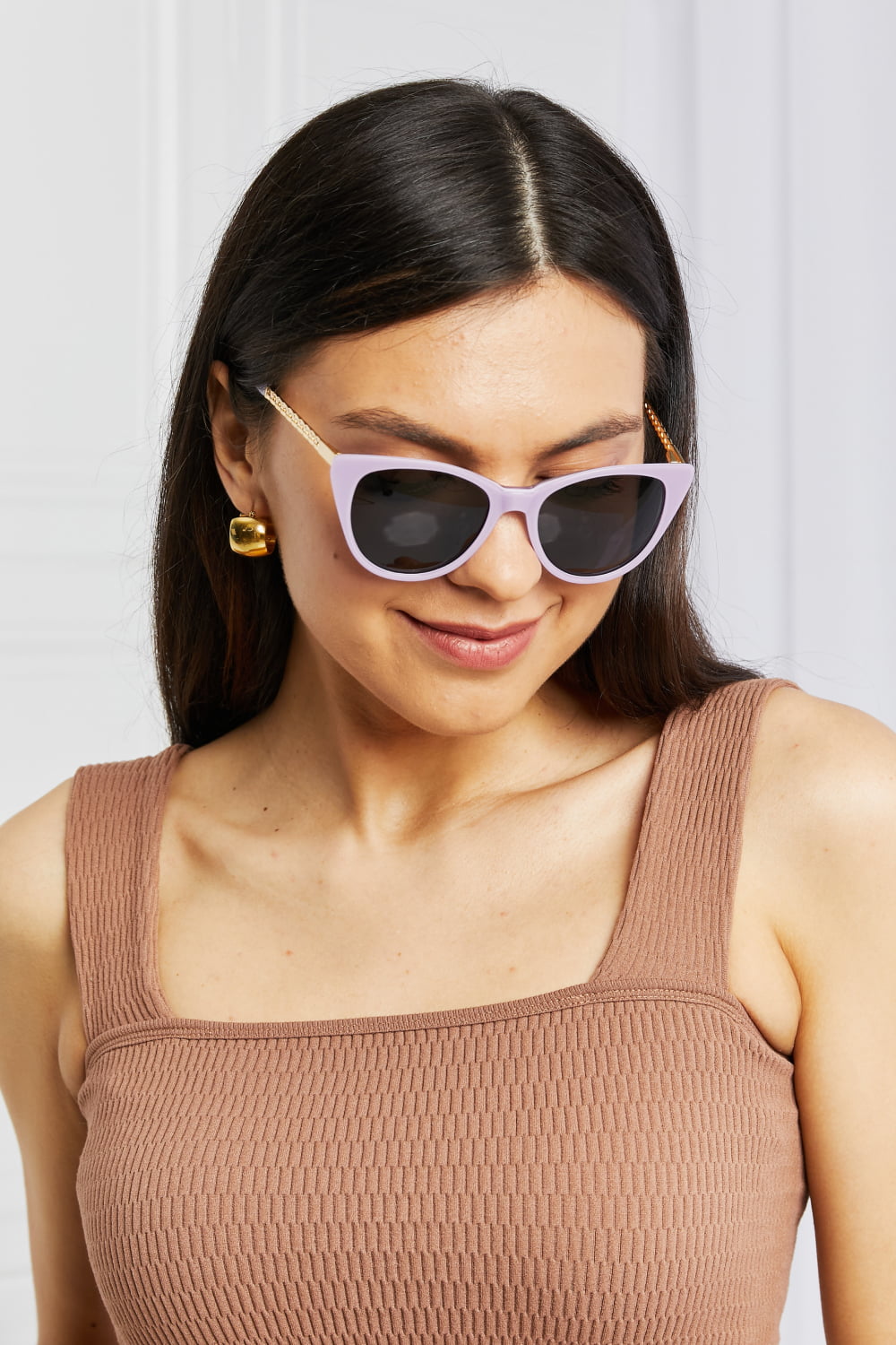 Fashorio Cat-Eye Acetate Frame Sunglasses