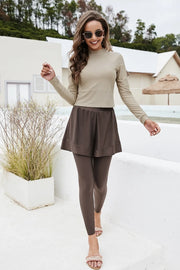 Fashorio Chocolate / S Long Sleeve Top and Pants Swim Set